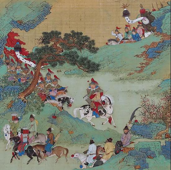 《左良玉出师图》局部