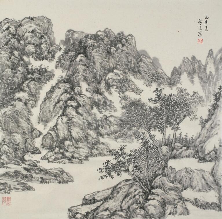 钱俊绘画印象——溪山如我心  绘我青云志