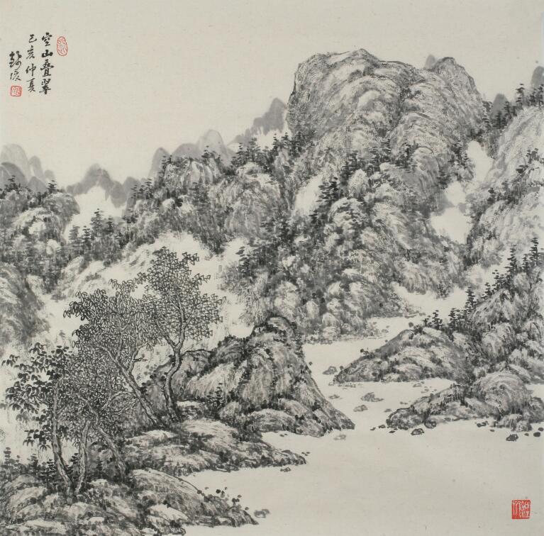 钱俊绘画印象——溪山如我心  绘我青云志