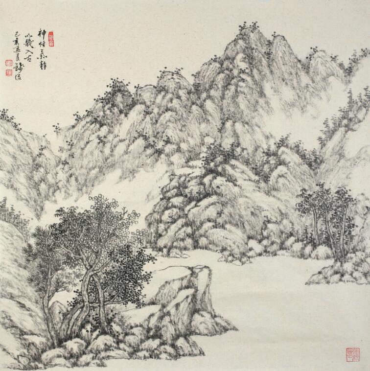 钱俊绘画印象——溪山如我心  绘我青云志