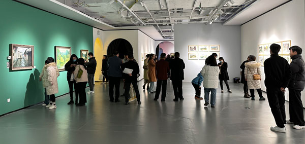 郑州的秋天——马东阳水彩画、油画艺术展在郑州山海美术馆举办