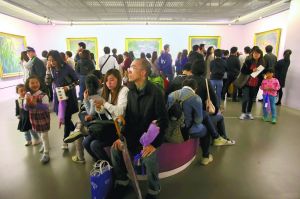 2014年，在K11举办的“莫奈特展”吸引了大量的参观者 张新燕 图